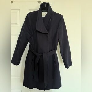 Aritzia Babaton The Connor Coat in Navy blue
